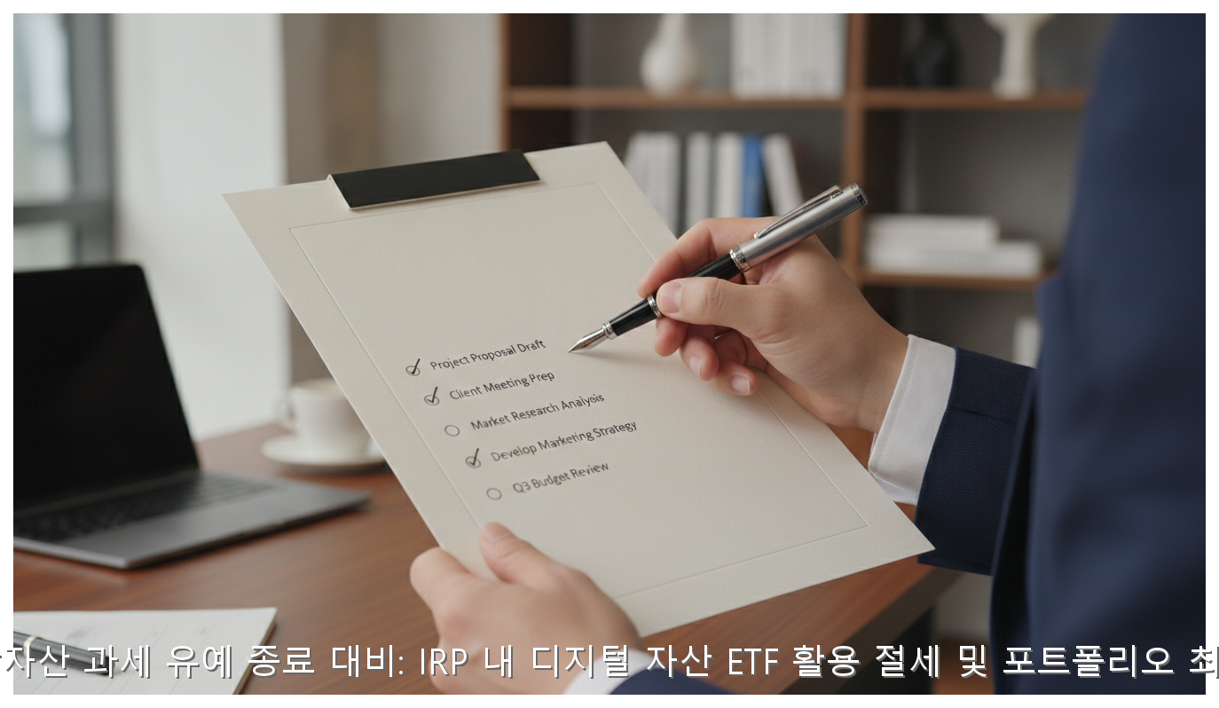 2026년 가상자산 과세 유예 종료 대비: IRP 내 디지털 자산 ETF 활용 절세 및 포트폴리오 최적화 가이드 핵심 안내 및 분석 인포그래픽 (8)