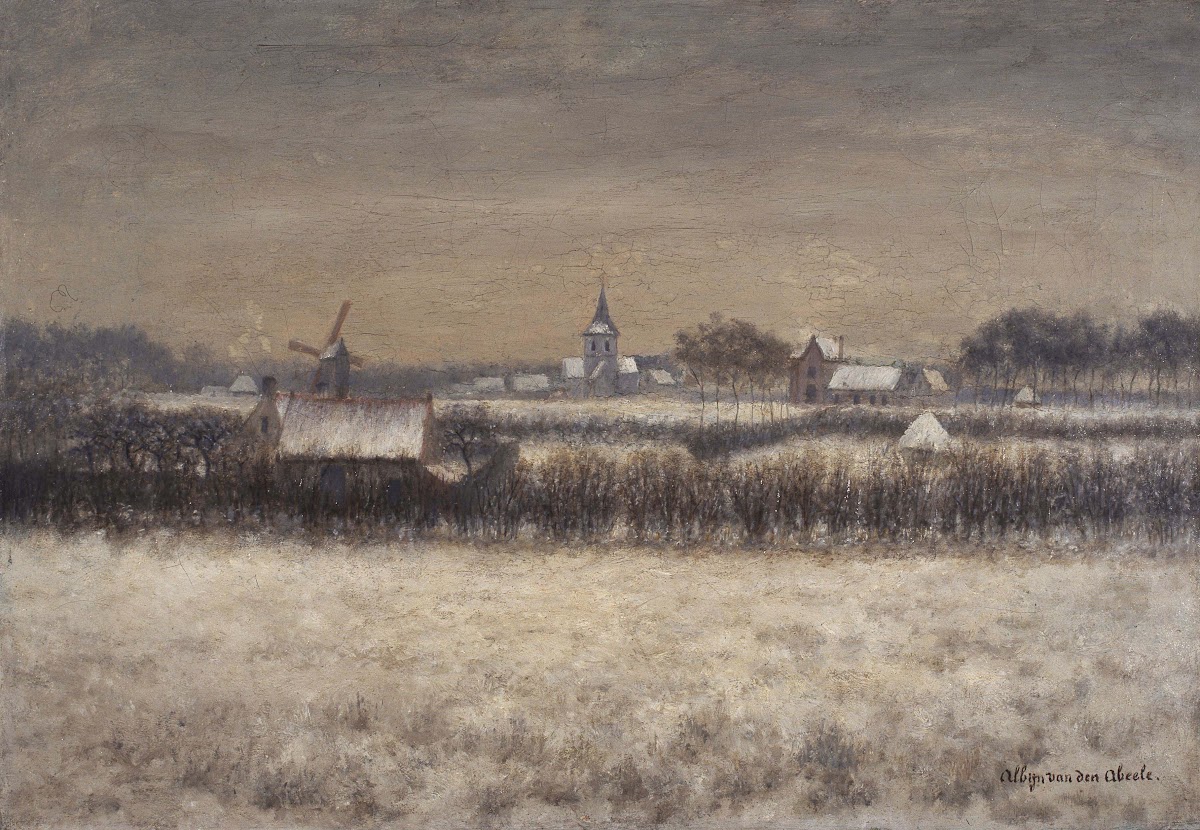 Snow covered Sint Martens Latem 1894