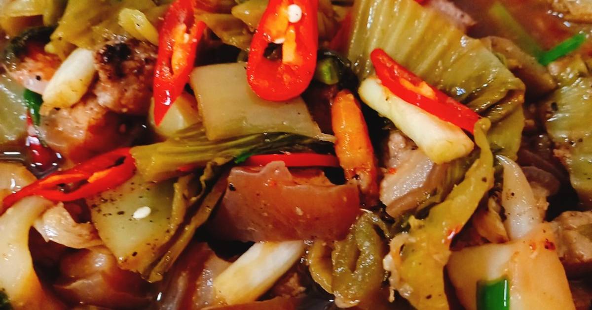 Thịt kho dưa cải