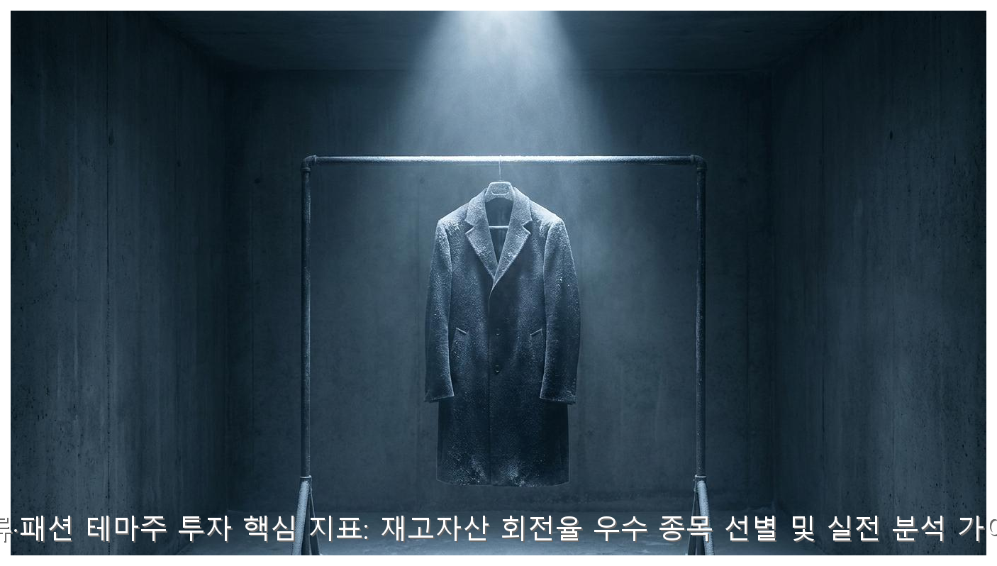 의류 패션 테마주 투자: 재고회전율 우수 종목 선별 가이드 핵심 안내 및 분석 인포그래픽 (6)