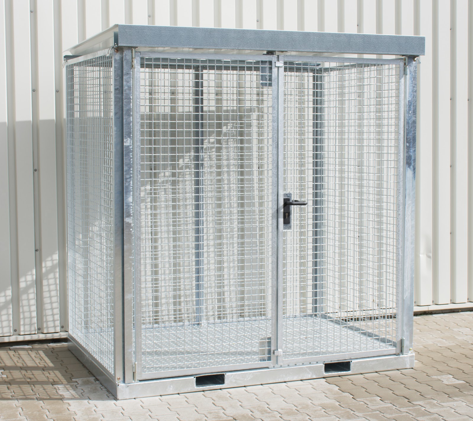 Gasflessen-container GFC-E/T M2, vuurverzinkt