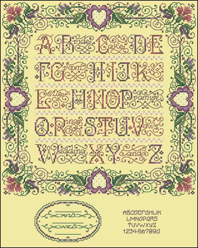 CMP JAN23459 A To Z Weddding Sampler Xsd