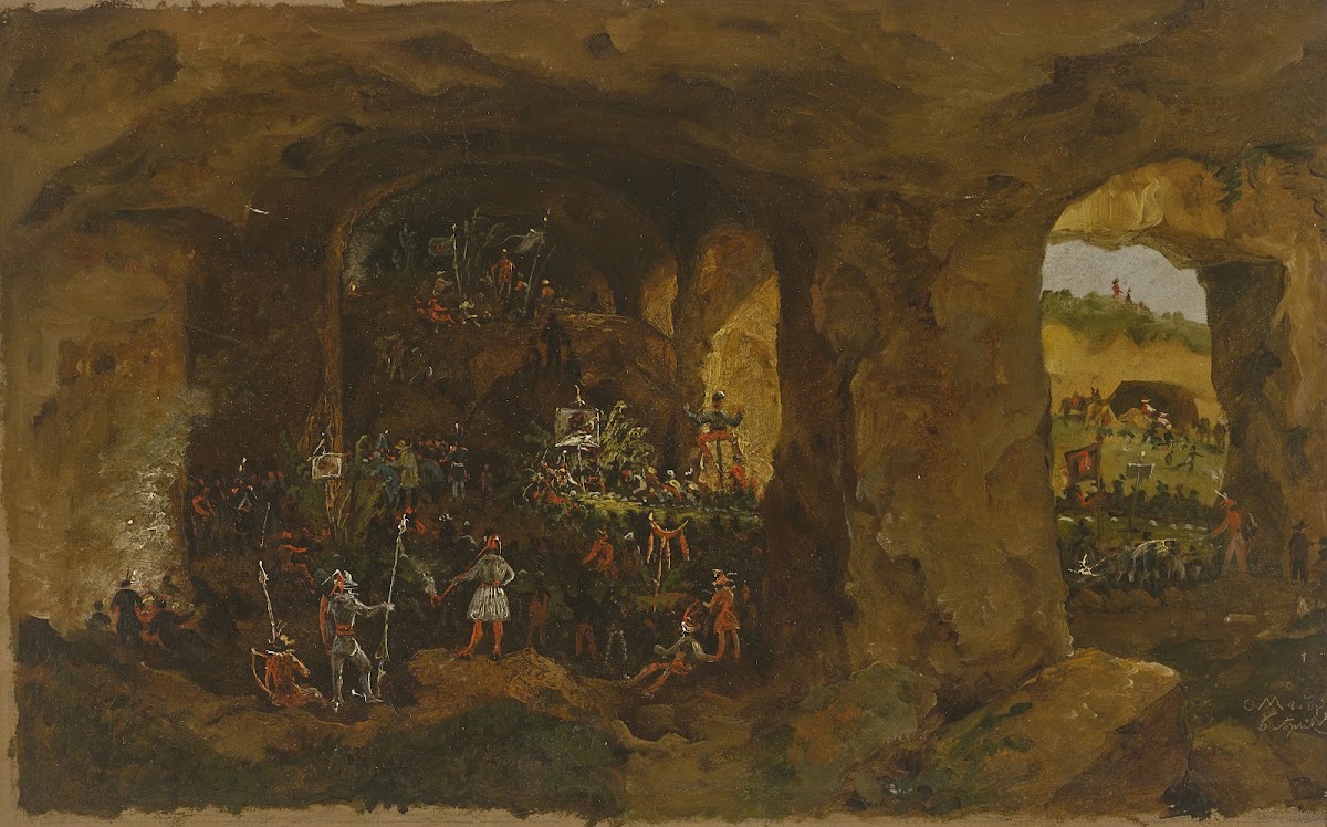 Artists festival in Cervara 1837