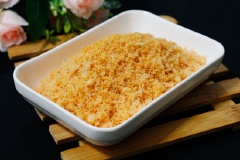 Ruốc tôm (chà bông tôm) thơm ngon được làm từ nguyên liệu tôm tươi. Ruốc tôm có thể cho trẻ nhỏ dùng với cơm, cháo hoặc dùng trong các món bánh ướt cuốn tôm, bánh bèo, bánh cuốn đều rất ngon và hấp dẫn.
