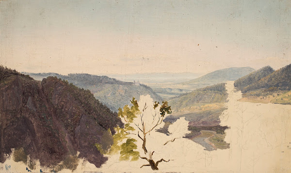 Mountain landscape sketch
