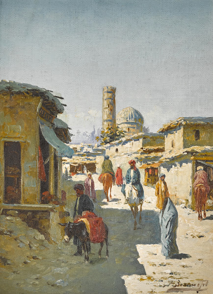 Central Asian Street Scene