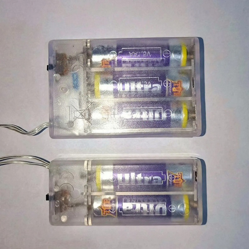 LED-Kupferdraht-Lichterkette mit Batteriefach