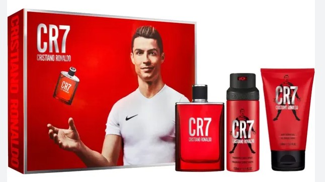 ESTUCHE CRISTIANO RONALDO CR7 HOMBRE 3PZS 100ML EDT + GEL DE BAÑO + SPLASH