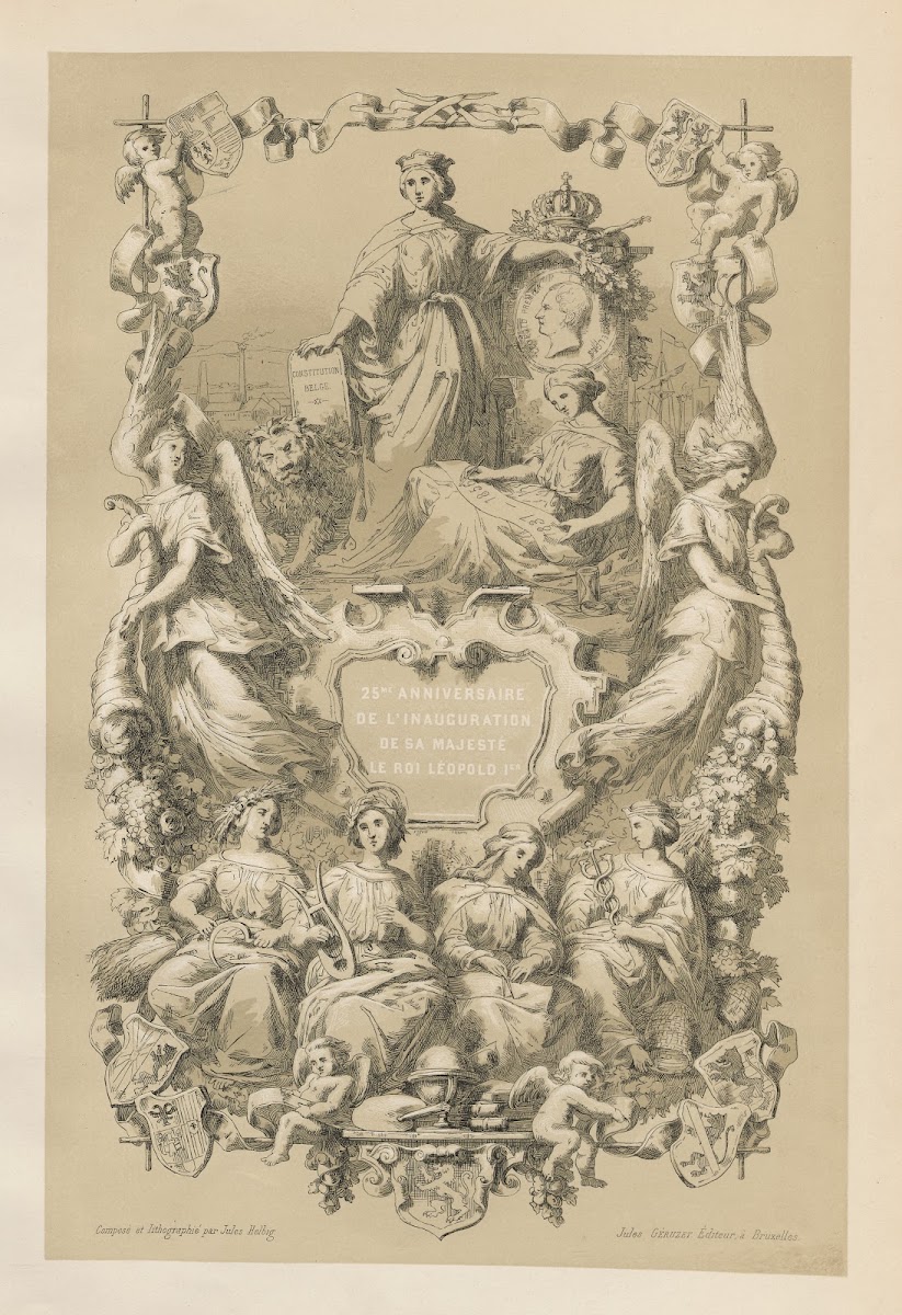 25e anniversaire de linauguration de sa majesté le roi Léopold I  Title 1856