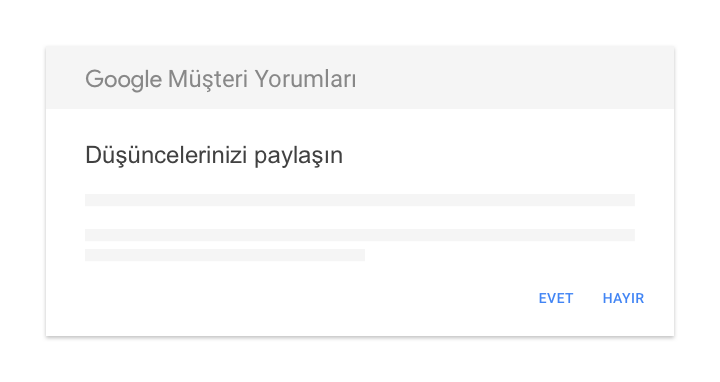 Google Müşteri Yorumları katılımı ve anketi - Google Merchant Center Yardım