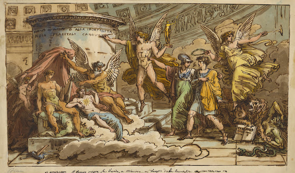 Allegory on the Life of Canova about 18221823