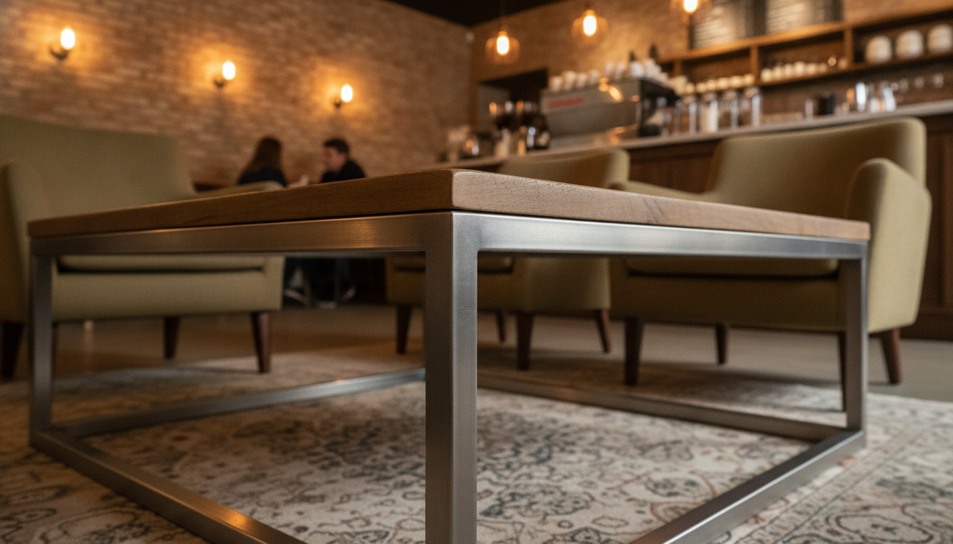 Chi Phí Đánh Xước Hộp/Ống Vuông Inox 304 Tính Theo Mét — Bảng Tham Khảo - nội thất cafe hộp xước