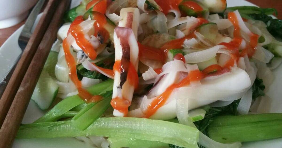 Mực xào phở khô