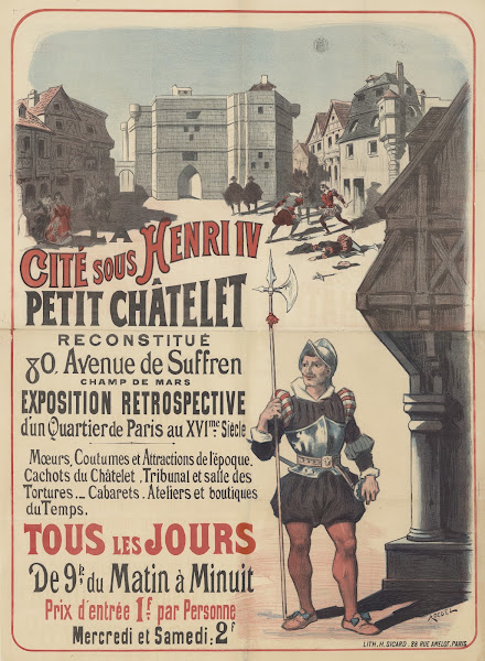 La cité sous Henri IV Petit Châtelet reconstitué 80 avenue de Suffren champ de m