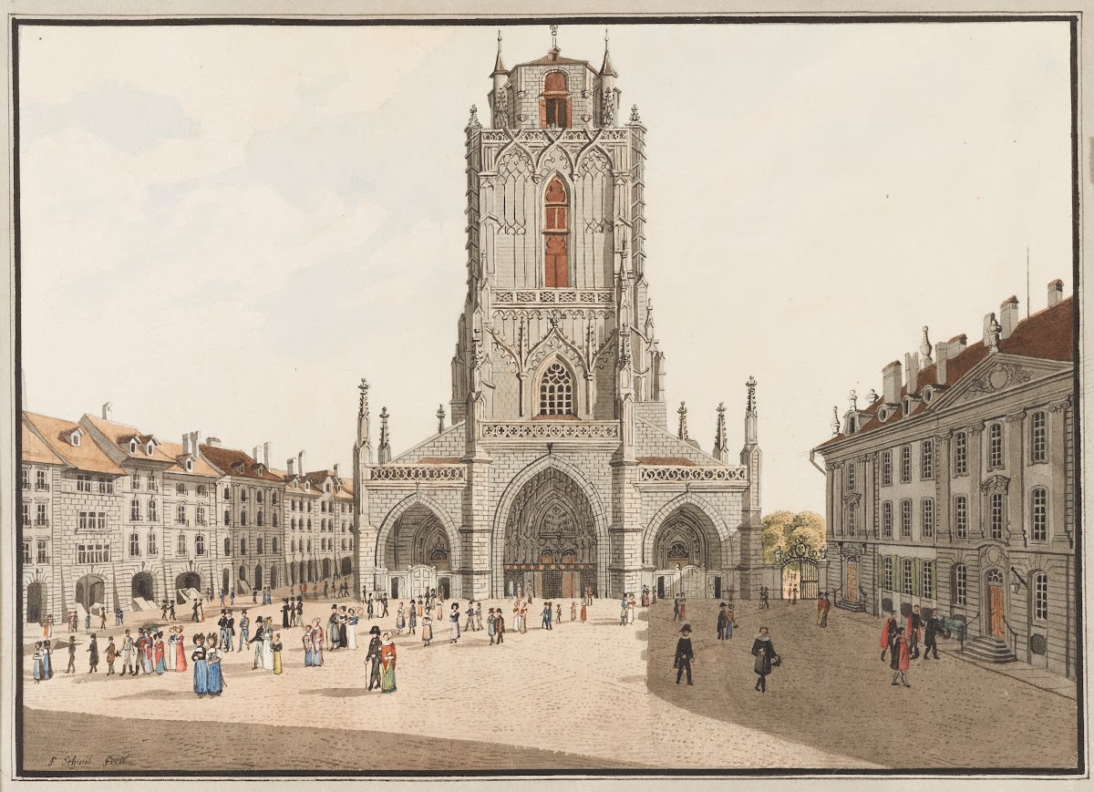 Léglise Cathedrale à Berne 1915 1945