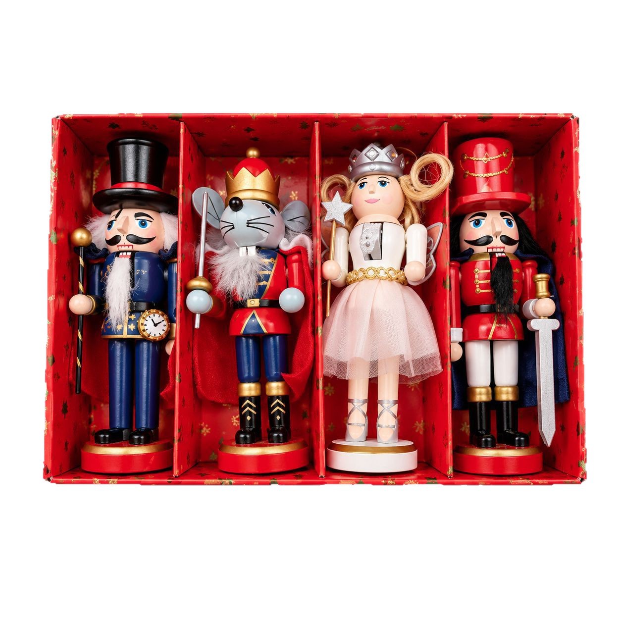 Decorative Nutcracker Ornament made of Wood, 13 cm