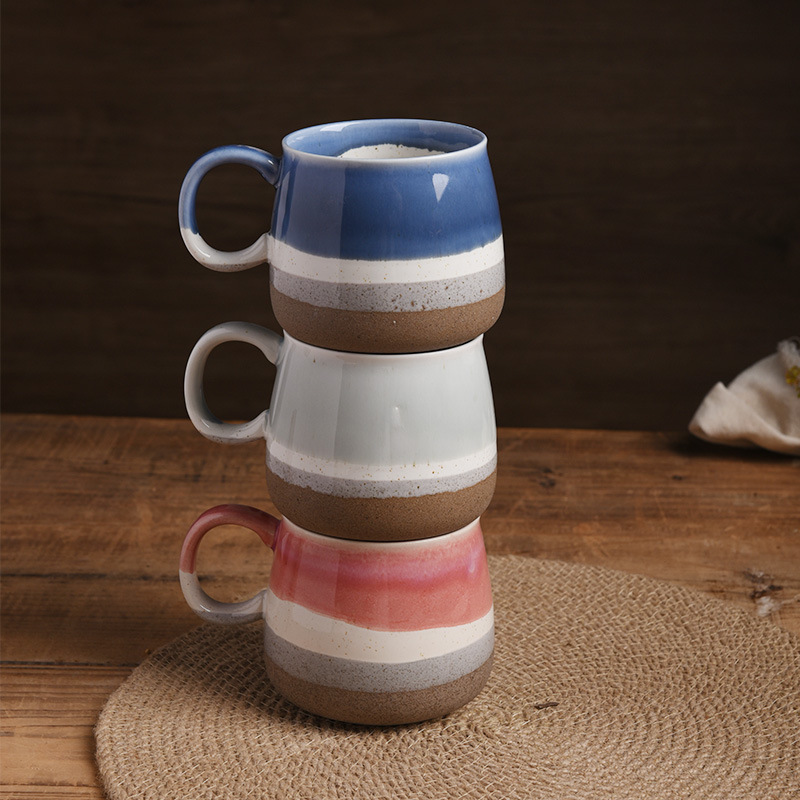 Kaffeetassen-Set, 4 Stück, 450 ml, Keramik