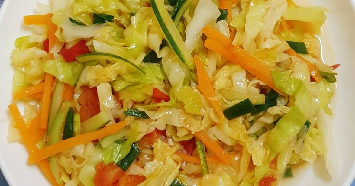 Cải bắp xào cà chua