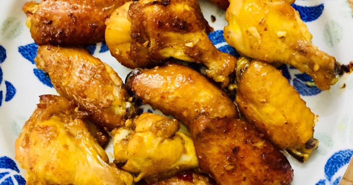 Cánh gà nướng ướp sốt me cay