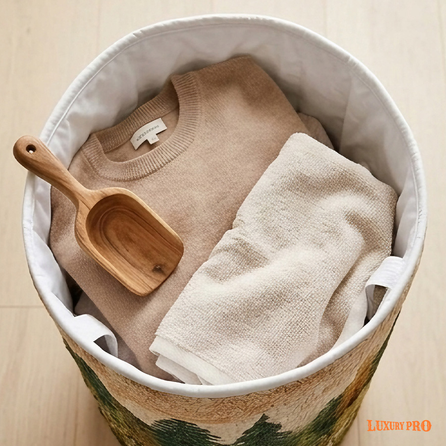 Free needle dirty clothes basket fabric style