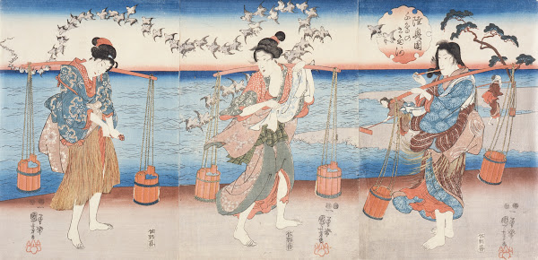 Plovers of the Noda Jewel River of Mutsu Province 1853