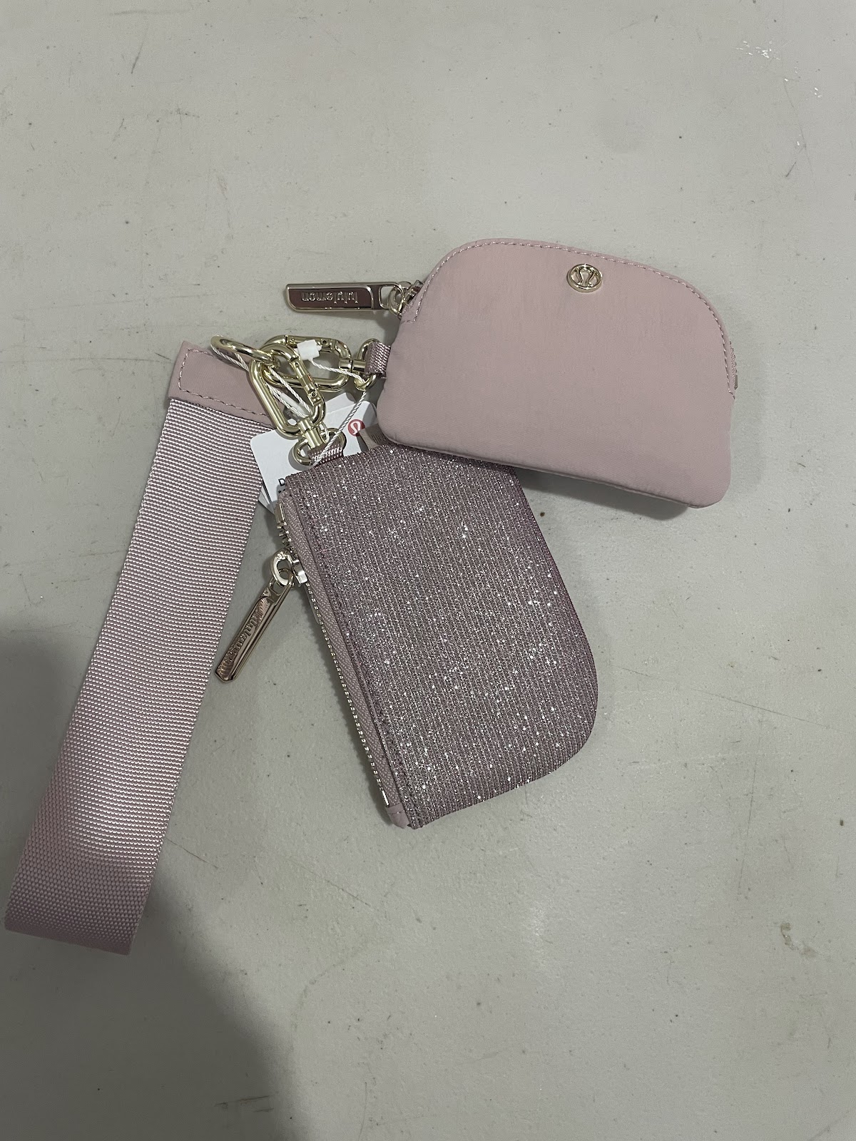 LuluLemon Dual Pouch Glitters Pink #1092