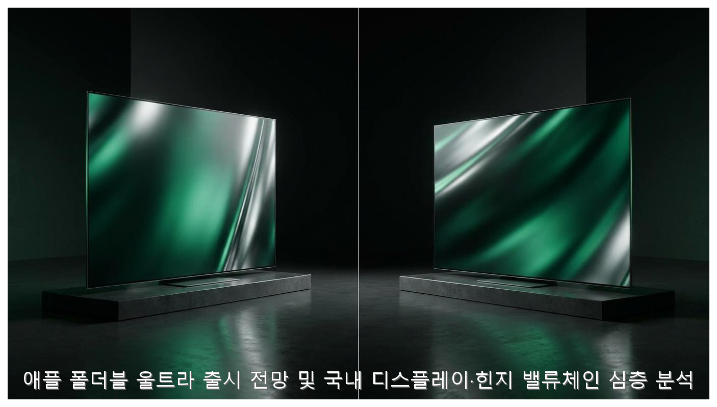 애플 폴더블 울트라 출시 전망 및 국내 디스플레이·힌지 밸류체인 심층 분석 핵심 안내 및 분석 인포그래픽 (3)