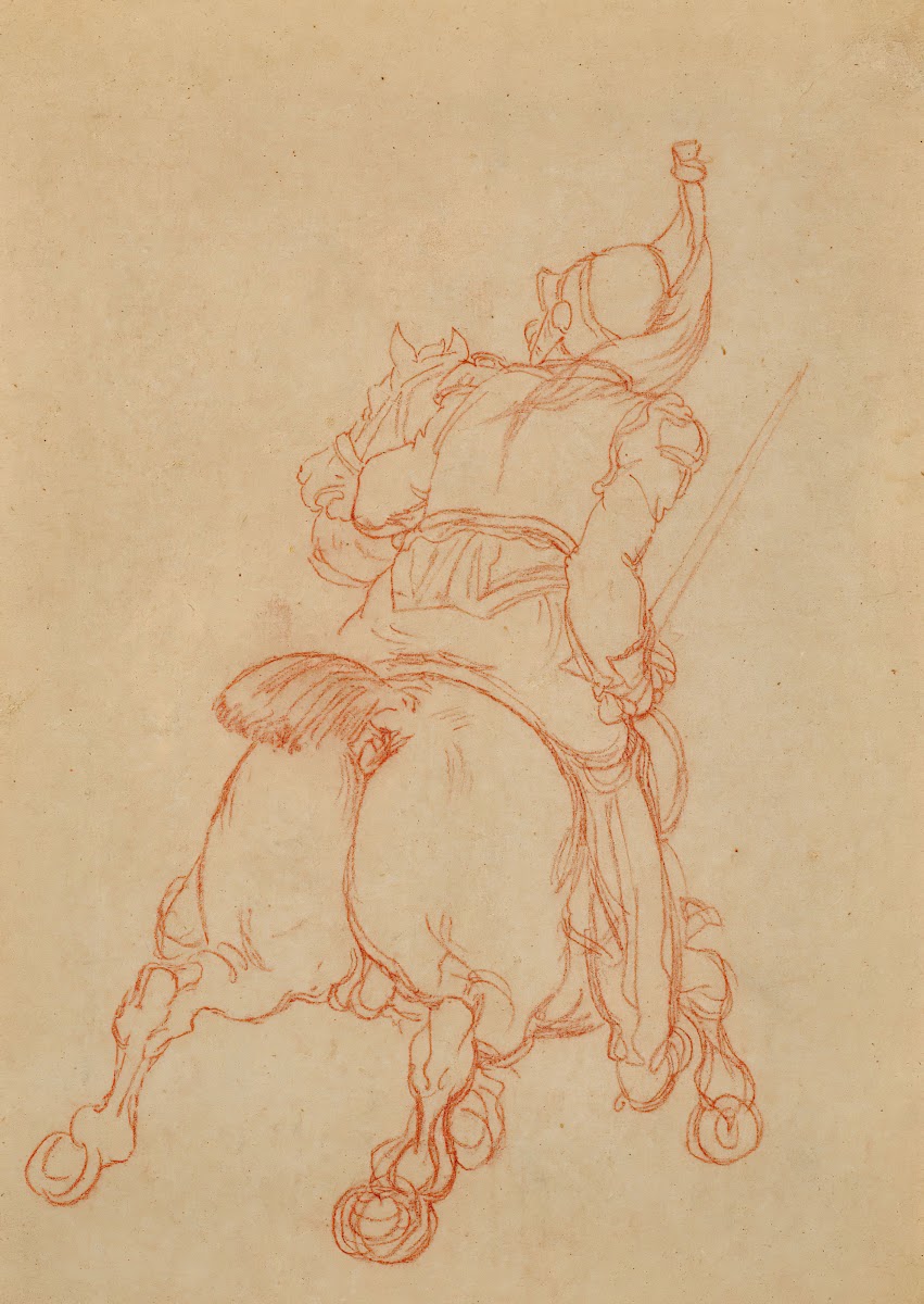 Cuirassier à cheval chargeant