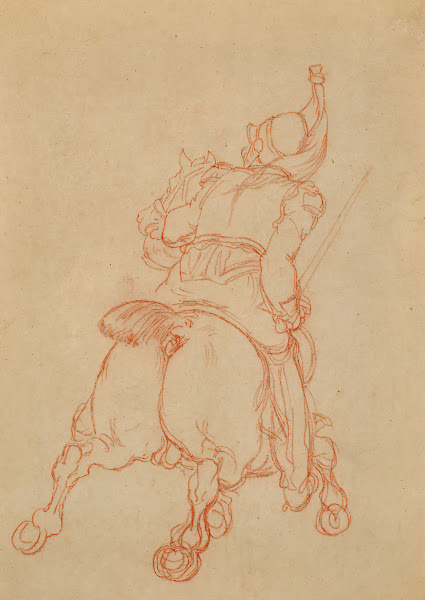 Cuirassier à cheval chargeant