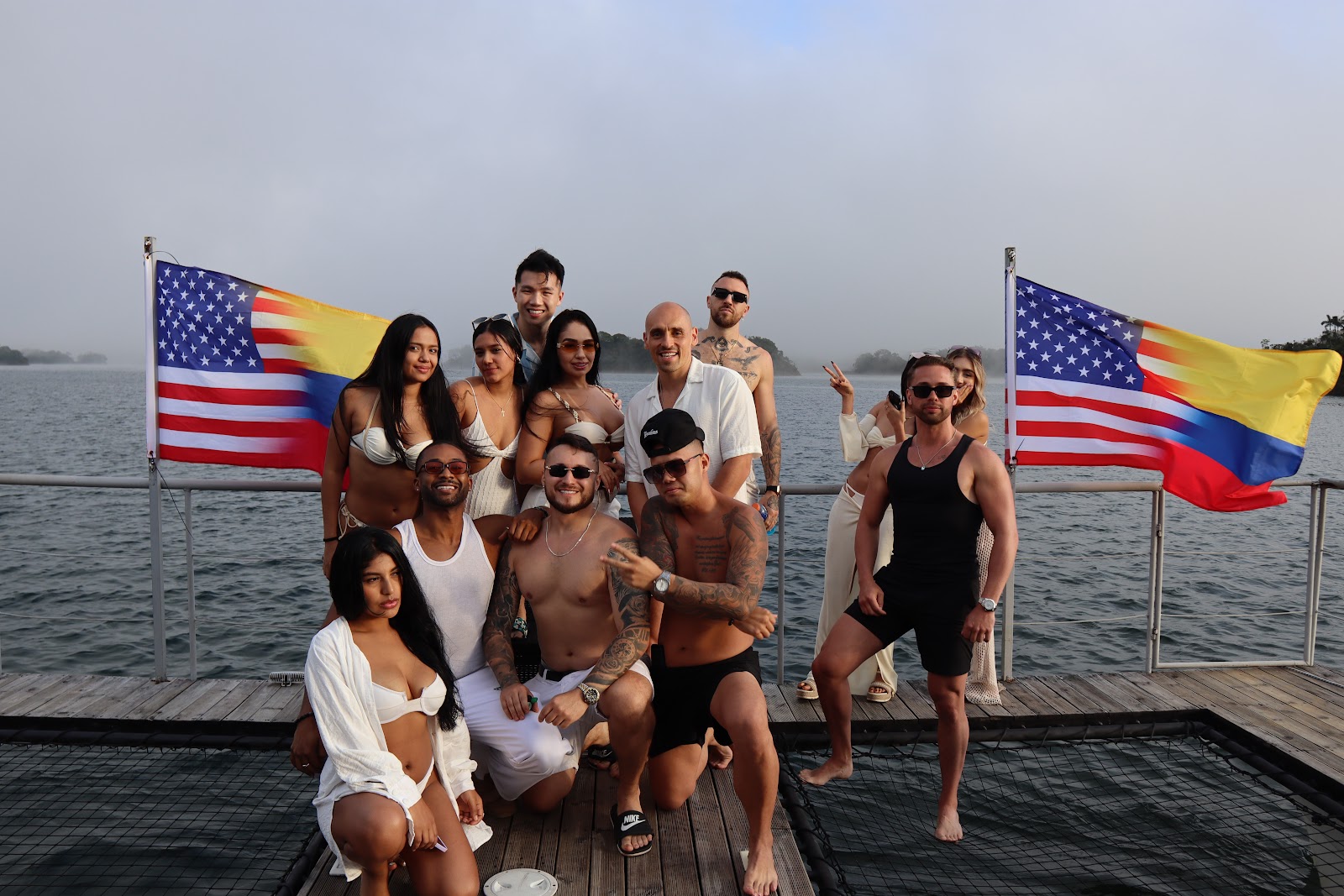 Group boat party — Guatapé, Medellín