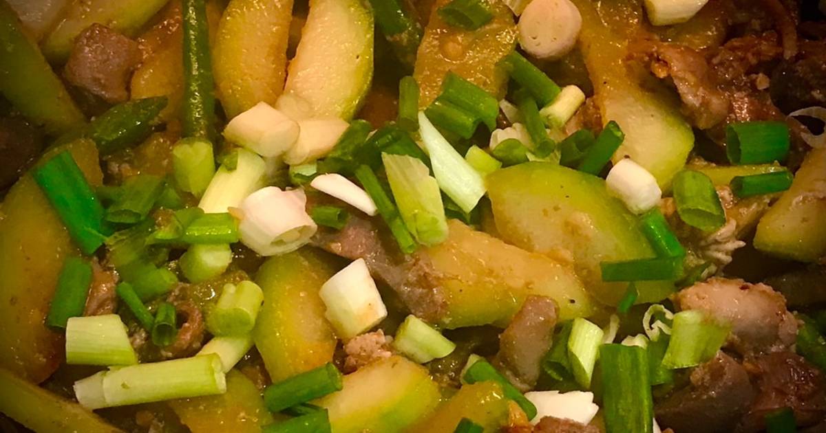 Bí đao xào lòng vịt