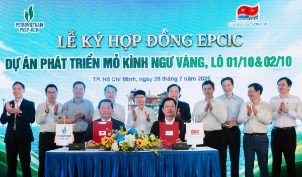 PVEP HCM and Vietsovpetro sign EPCIC contract for Kinh Nguu Vang field development in Block 01-10-02-10