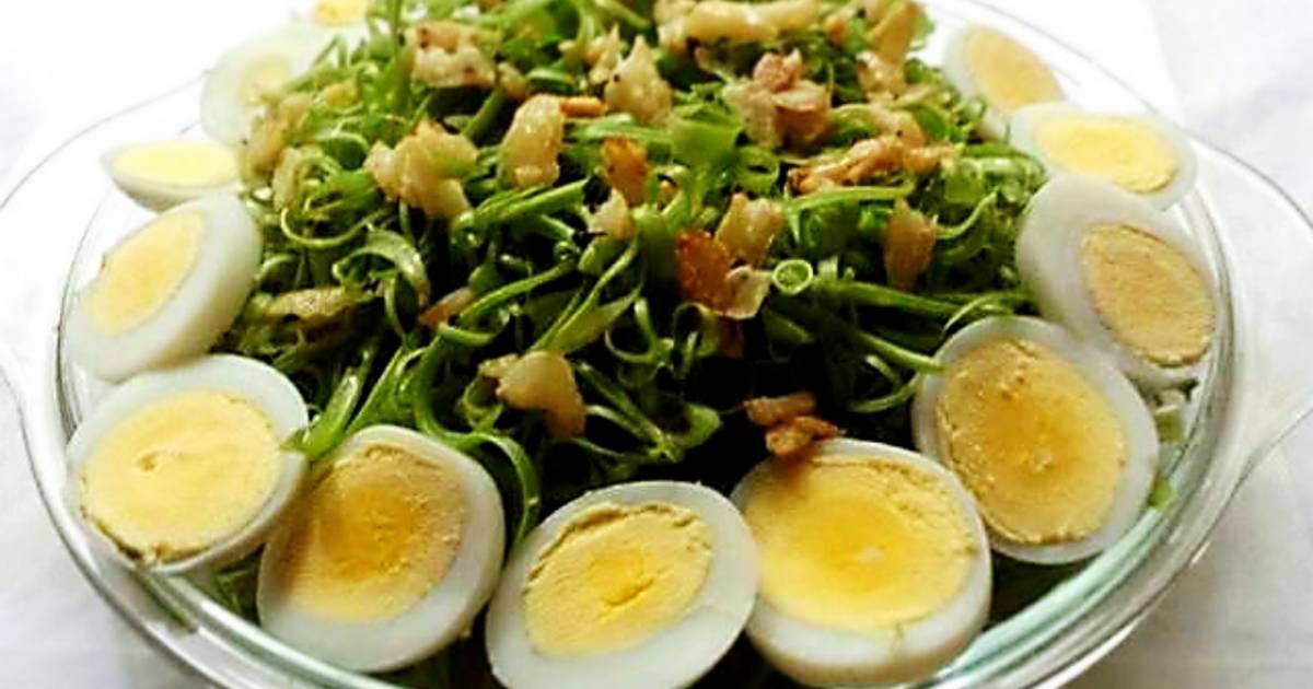 Rau muống chẻ trộn dầu giấm