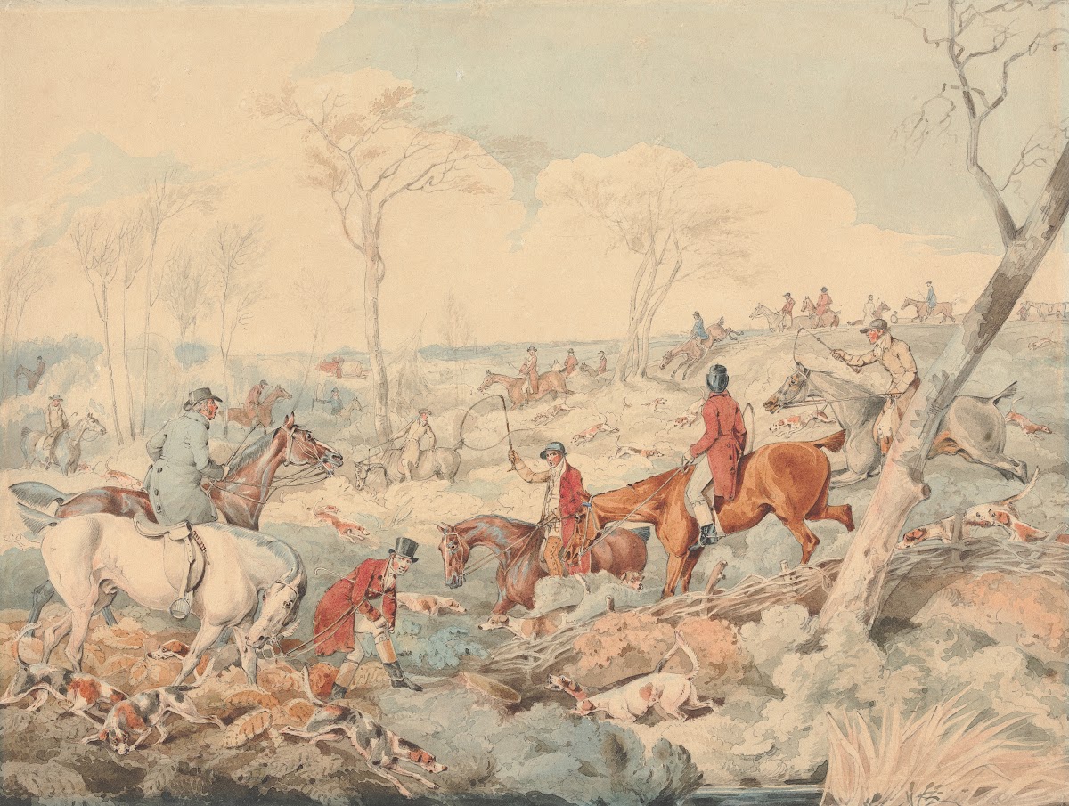 Foxhunting Drawing a Cover