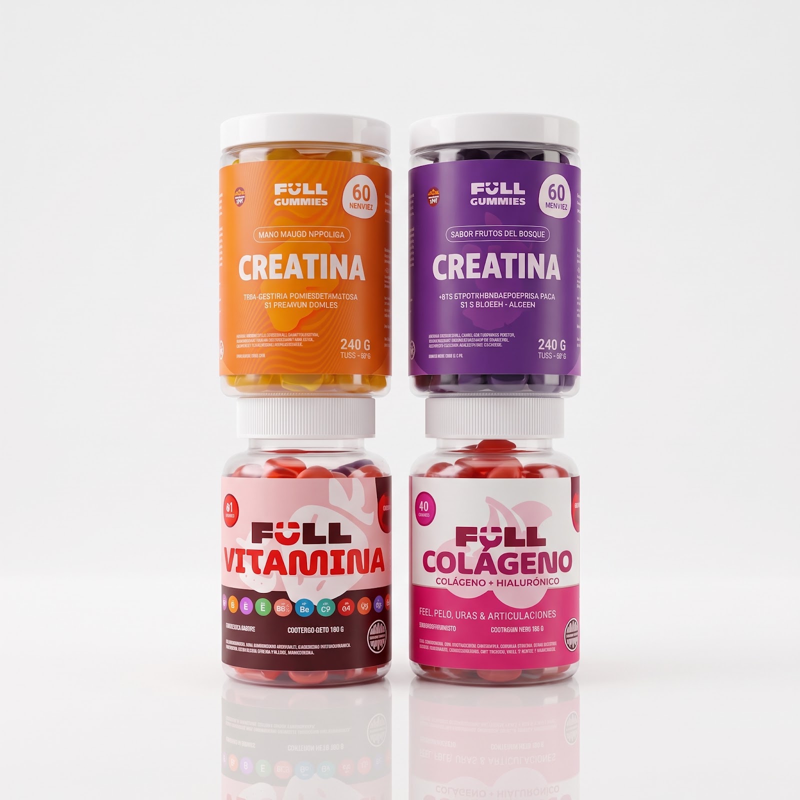 Las 4 variedades de Full Gummies