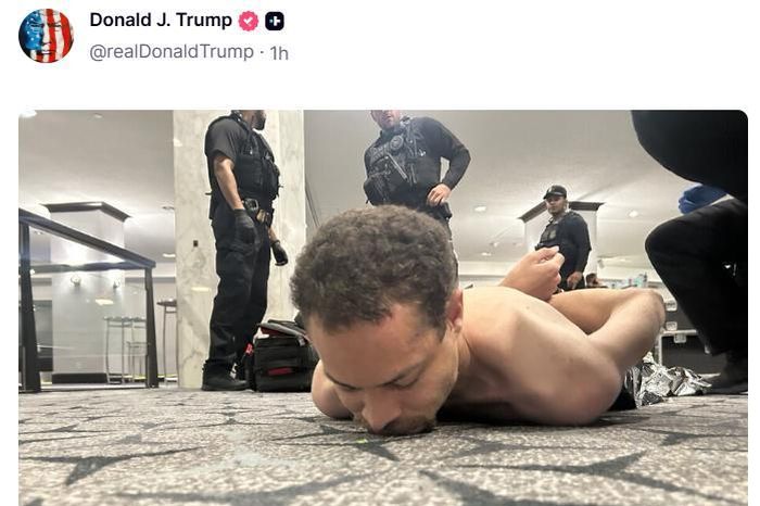 Tổng thống Trump liên tiếp đăng video, ảnh nghi phạm vụ nổ súng bị mật vụ Mỹ khống chế - Báo Tin Tức TTXVN