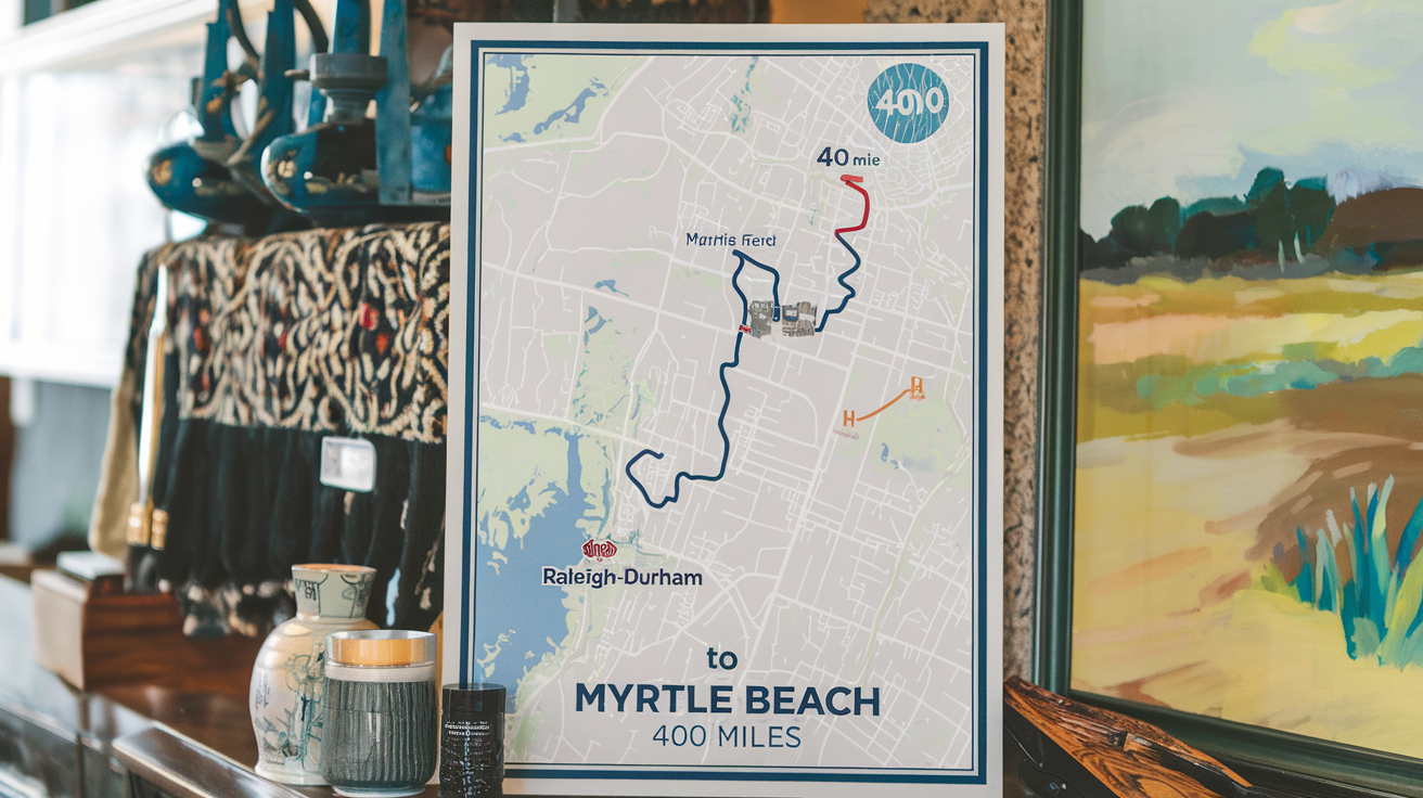 Miles from Raleigh Durham to Myrtle Beach & Travel Tips