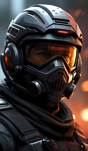 Futuristic Fighter Pilot Picture