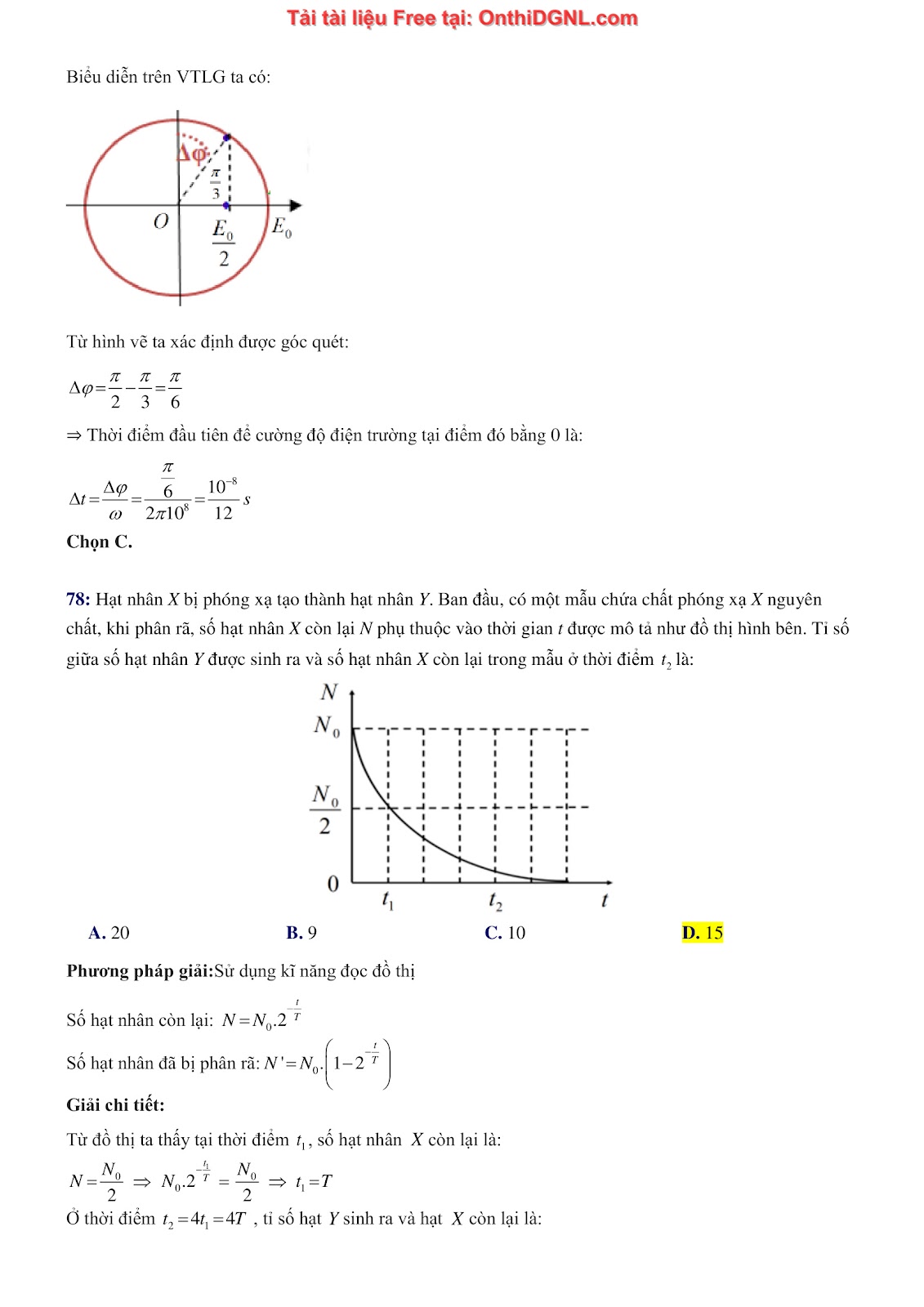 300 bài tập môn Vật Lý - Ôn thi ĐGNL ĐHQG TPHCM Phần 27