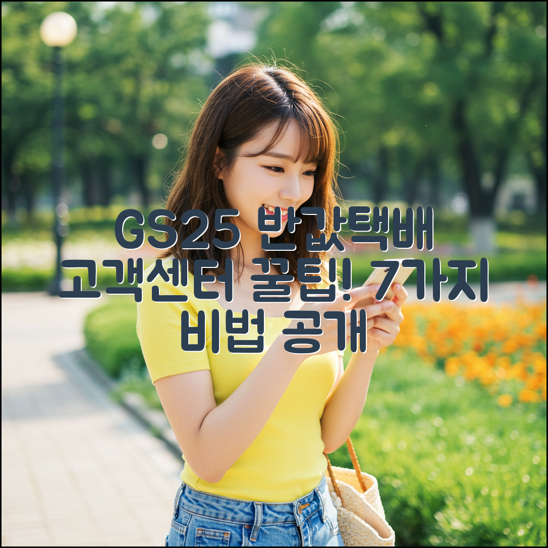 GS25 반값택배 고객센터 이용 꿀팁 7가지