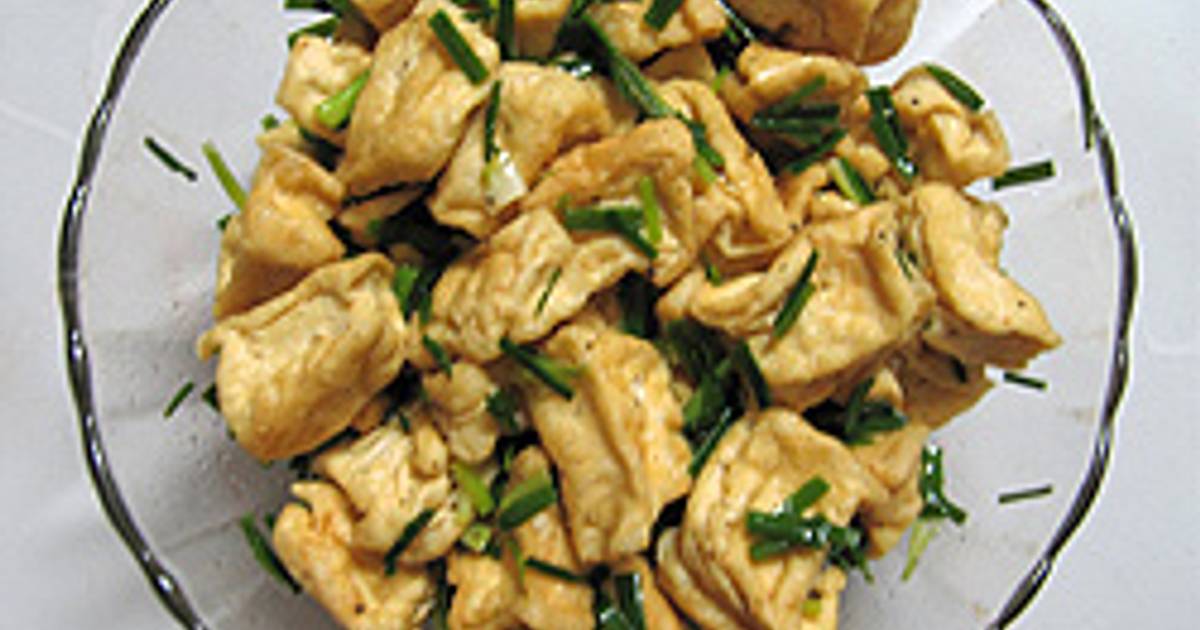 Đậu phụ ướp mắm hành