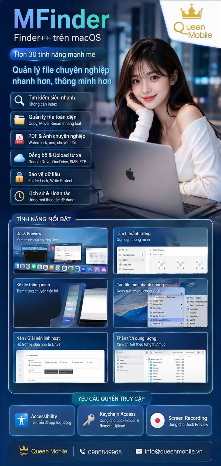 MFinder bổ sung hơn 30 tính năng cho Finder trên macOS với tìm kiếm nâng cao, quản lý file và đồng bộ đám mây #MFinder #macOS #Apple #Finder #GoogleDrive #OneDrive #SMB #SFTP #FTP 