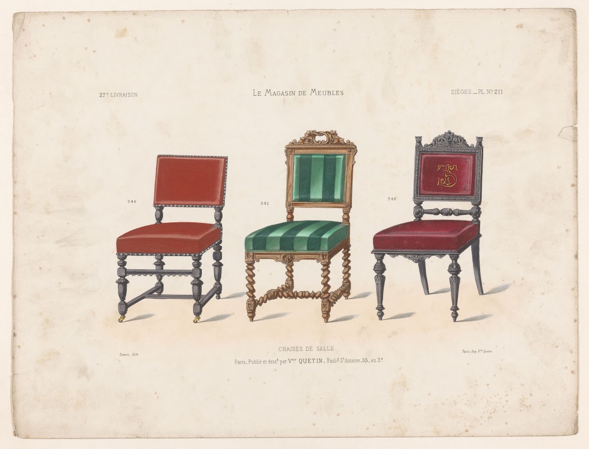 Chaises de salle 1832   1904