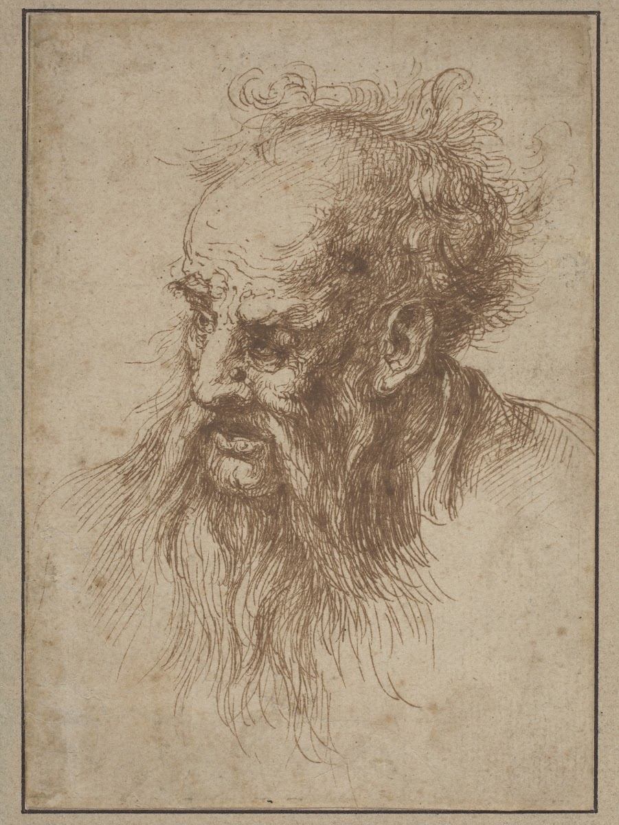 An Elderly Man With A Flowing Beard