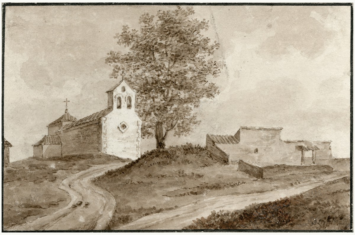 Ruïne van een kerk in La Manche