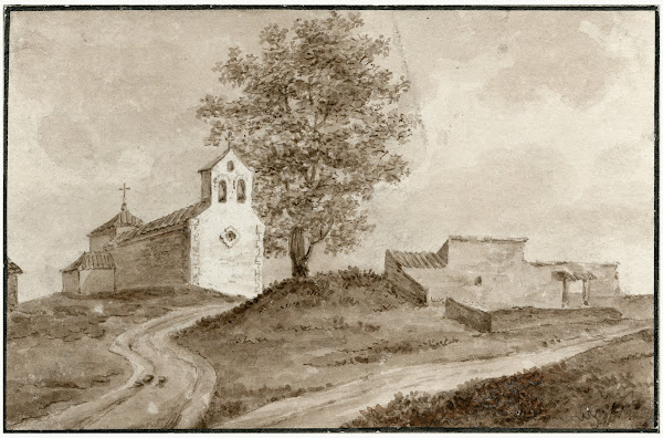 Ruïne van een kerk in La Manche