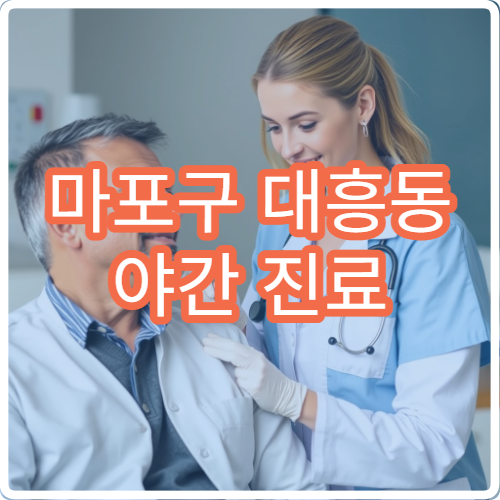 마포구 대흥동 야간 진료 안과 병원 정보