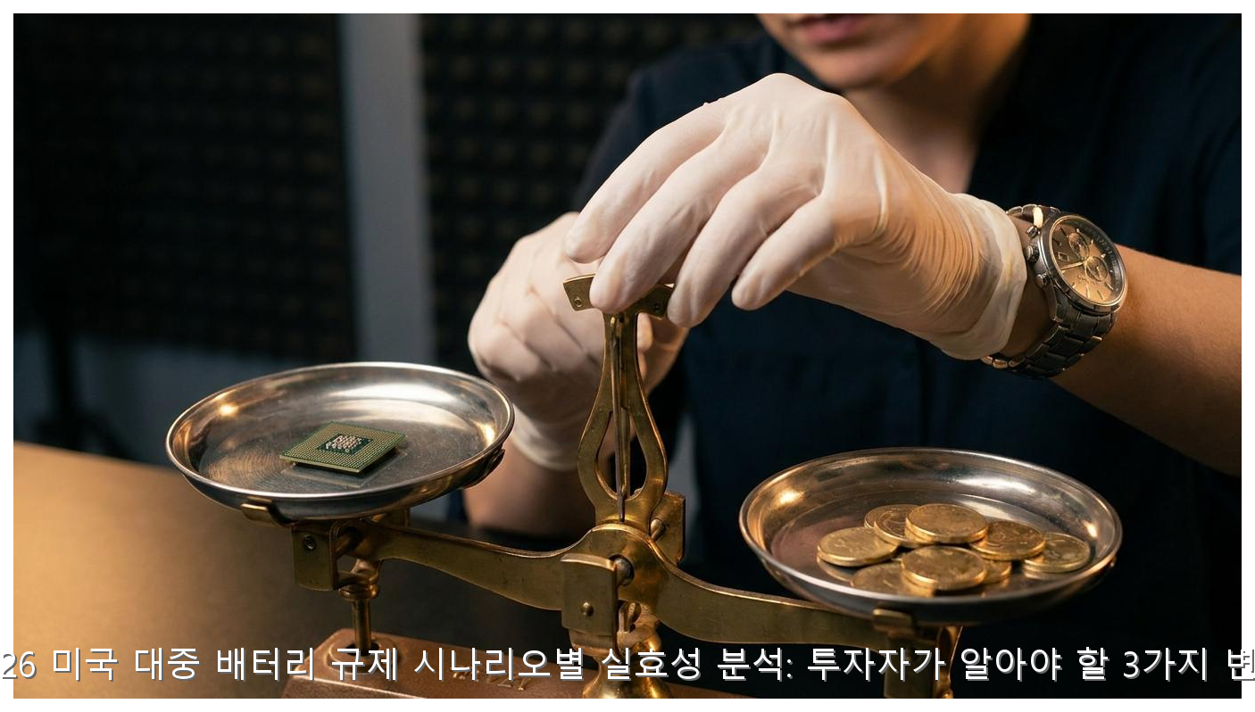 2026 미국 대중 배터리 규제 시나리오별 실효성 분석: 투자자가 알아야 할 3가지 변수 핵심 안내 및 분석 인포그래픽 (3)