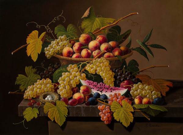 Still Life with a Basket of Fruit c185070