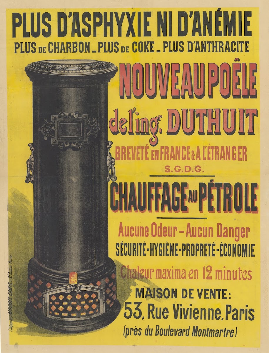 Plus daphyxie ni danémie Nouveau Poêle de lingénieur Duthuit 1892